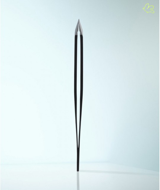 RUBIS Switzerland Tweezers Classic - Swarovski Black Diamond slanted tips luxury eyebrows professional beauty