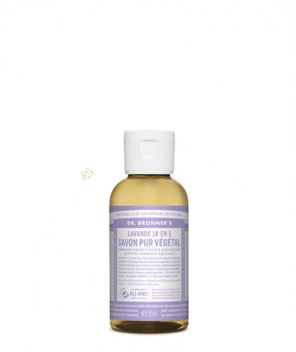 Dr. Bronner's Organic Liquid Soap Lavender mini travel 60ml - 2 oz.