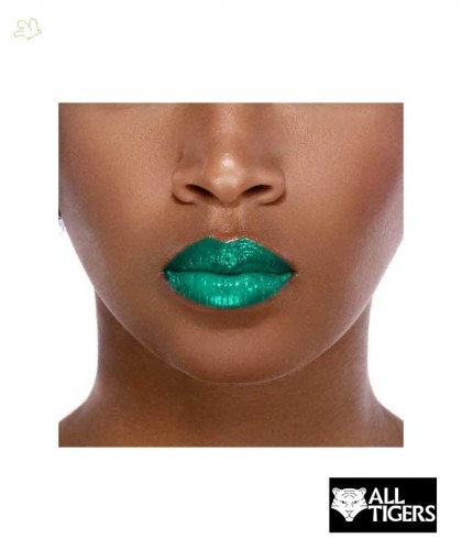 teal green lipstick