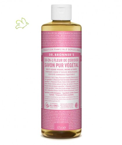 Dr. Bronner's - Liquid Soap Cherry Blossom Organic vegan 475ml - 16 oz.