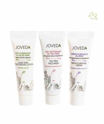 JOVEDA Mini Facial Kit oily skin ayurvedic skincare Tea tree Aloe Vera Neem