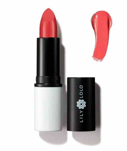 Lily Lolo Vegan Lipstick Coral Crush natural cosmetics clean beauty
