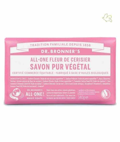 Dr. Bronner's Organic Bar Soap Cherry Blossom natural vegan