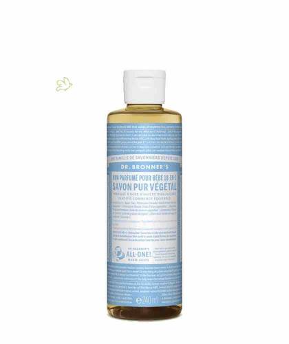 Dr. Bronner's - Organic Liquid Soap Baby Mild 240ml - 8 oz. natural vegan