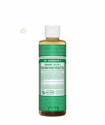 Dr. Bronner's - Organic Liquid Soap Almond 240ml - 8 oz.