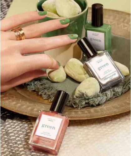 Manucurist Vernis GREEN Coffret Collection Automne Brique Artichaut Metallic orangé