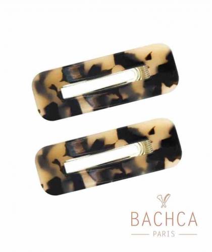 BACHCA Barrette écaille x 2 coiffure demi-queue accessoires cheveux l'Officina Paris