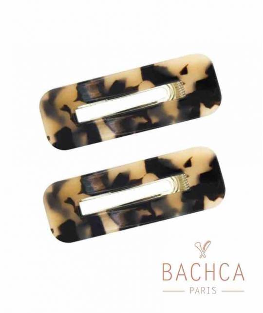 BACHCA Barrette écaille x 2 coiffure demi-queue accessoires cheveux l'Officina Paris