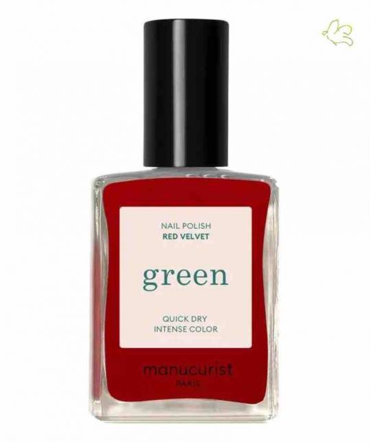 Geschenk Set roter Nagellack Green™ Manucurist Red Velvet Gold Glitter Pailletten Weihnachten Glamour Ready to Party