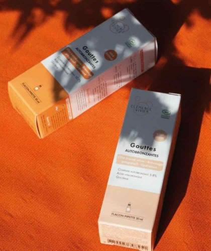 Natural Self-tanning Drops Clémence & Vivien organic skincare hyaluronic acid l'Officina Paris