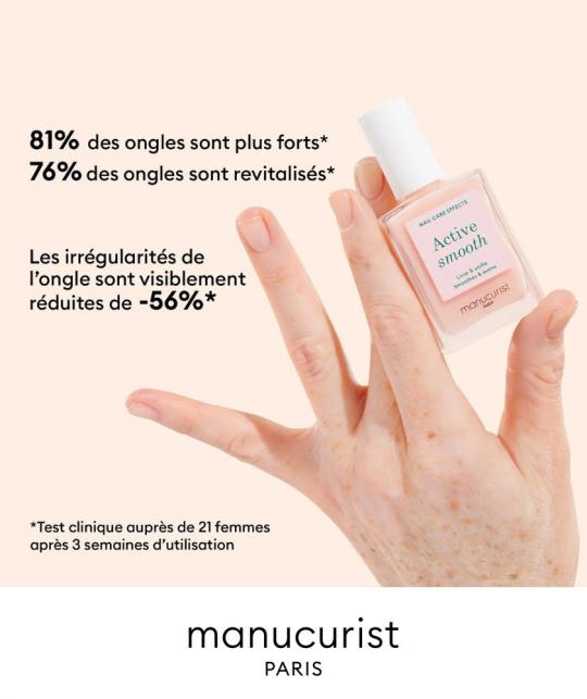 Manucurist nail care polish Active Smooth evens natural healthy glow Green l'Officina Paris