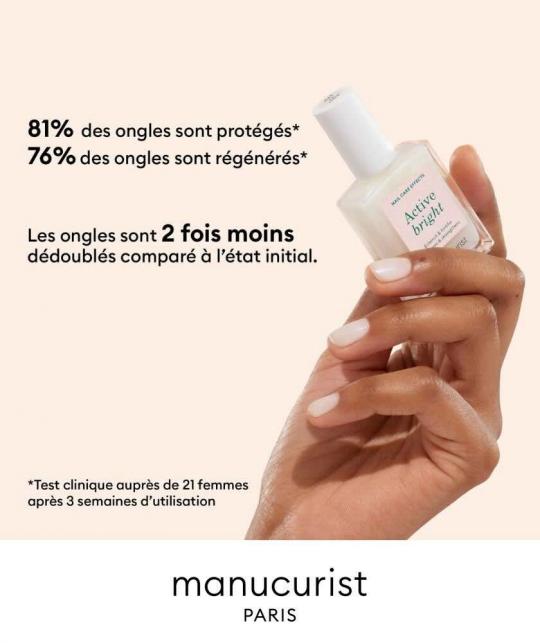 Active Bright Manucurist Green soin ongles éclaircissant vernis clean nacré naturel soap nails l'Officina Paris
