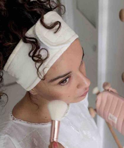 Kosmetik Headband BACHCA Paris Makeup & Skincare Klettverschluss Baumwolle l'Officina