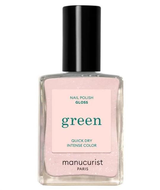 Vernis GREEN Manucurist rose pastel irisé Gloss l'Officina Paris