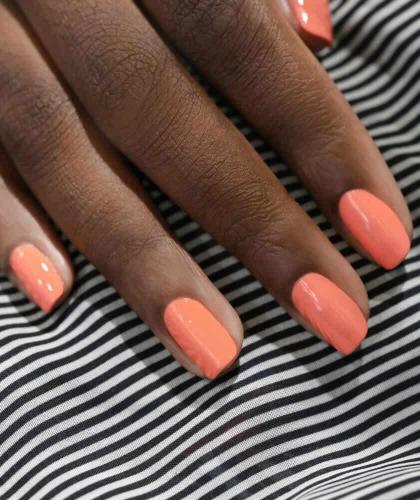 Vernis GREEN Manucurist orange rosé Bird of Paradise l'Officina Paris