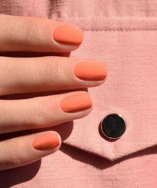 Vernis GREEN Manucurist orange rosé Bird of Paradise l'Officina Paris