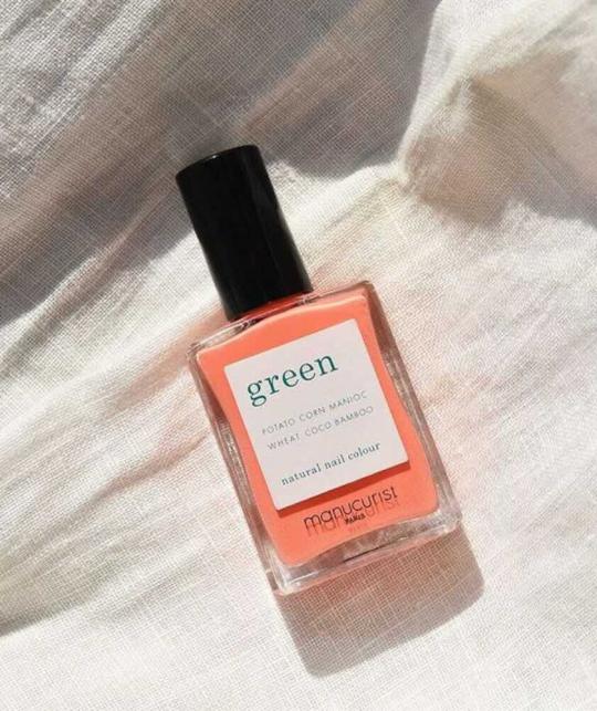 Vernis GREEN Manucurist orange rosé Bird of Paradise l'Officina Paris