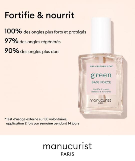 Soin ongles Manucurist Base Force Green manucure naturel l'Officina Paris