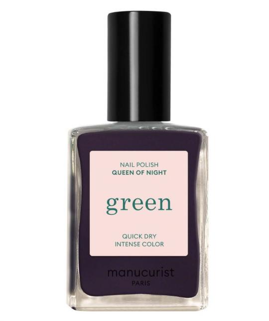 Nagellack GREEN Manucurist Queen of Night Dunkel violett grau Ökolack Naturkosmetik l'Officina Paris