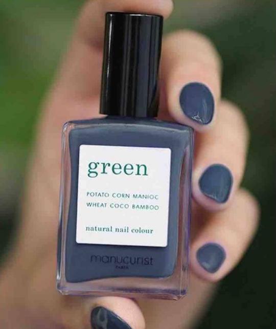 Vernis MANUCURIST GREEN Poppy Seed gris bleu l'Officina Paris