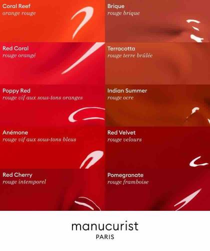 Vernis rouge Green Manucurist Red Velvet l'Officina Paris