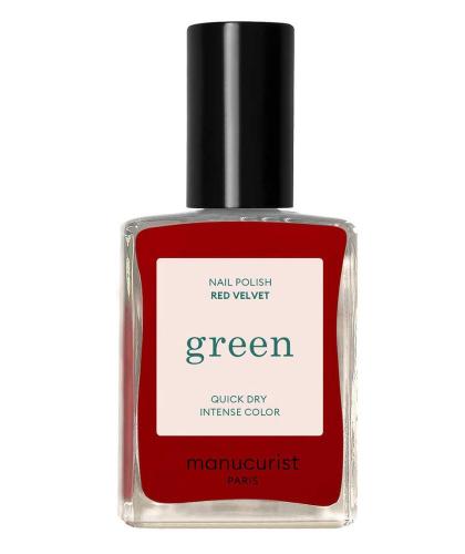 Roter Nagellack Green Manucurist Velvet Red Samtrot l'Officina Paris Naturkosmetik