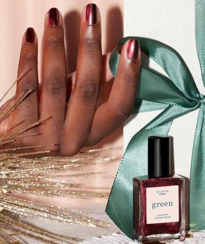 Nail Polish metallic crimson Manucurist GREEN Utopia shimmery copper l'Officina Paris