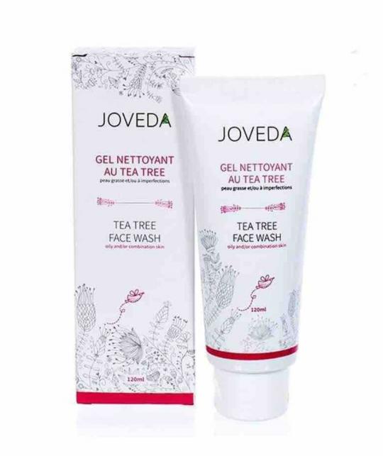 Joveda Gel Nettoyant au Tea Tree acne Arbre à thé peau grasse vegan plantes végétal