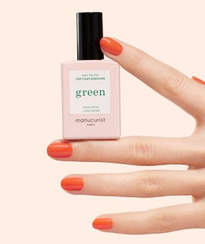 Top Coat Sunshine Manucurist GREEN Nail Polish natural manicure l'Officina Paris