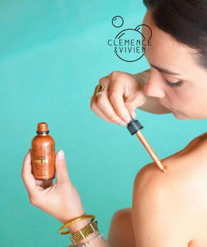 Schimmerndes Körperöl Golden Shimmer Dry Body Oil Clémence & Vivien Naturkosmetik l'Officina Paris