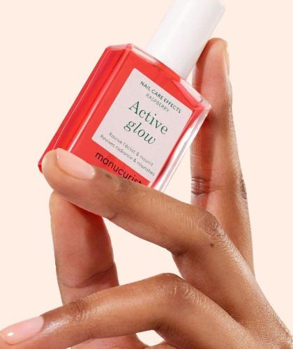 Manucurist Active Glow soin ongles naturel Green brillant rosé l'Officina Paris