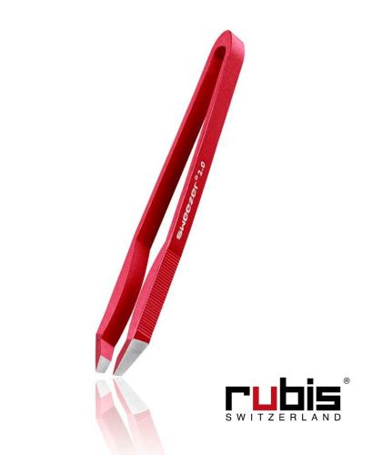 Augenbrauen Pinzette RUBIS Switzerland Sweezer 2.0 Rot