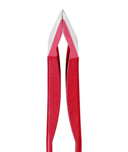 RUBIS Switzerland Tweezers eyebrows Sweezer 2.0 red aluminium slanted tips