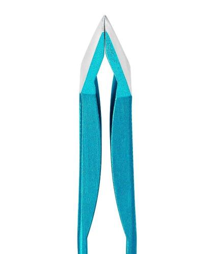 RUBIS Switzerland Tweezers eyebrows Sweezer 2.0 blue aluminium slanted tips