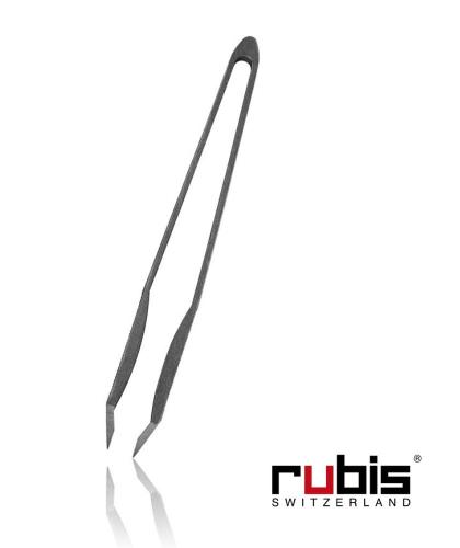 RUBIS Switzerland Pince à Épiler Sweezer 2.0 Sourcils mors biais noir aluminium recyclable