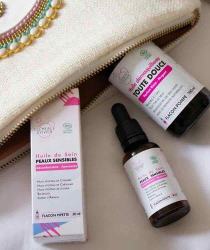 natural skincare sensitive skin Organic Facial Oil Clémence & Vivien l'Officina Paris