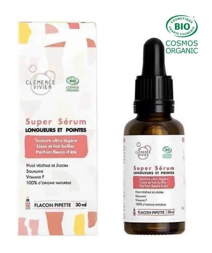 Natural Hair Serum Length & Ends organic certified hair oil Clémence & Vivien l'Officina Paris