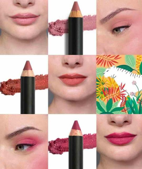 versatile Makeup Pencil Le MULTI eye lip cheek ALL TIGERS natural beauty l'Officina Paris