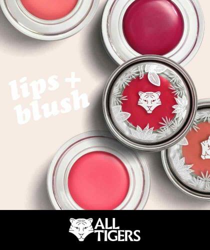 ALL TIGERS Lips & Blush 2en1 maquillage naturel vegan l'Officina Paris