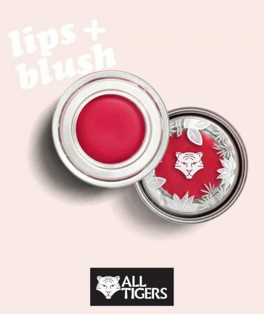 Lips & Blush ALL TIGERS 534 rouge fard à joues maquillage naturel vegan l'Officina Paris