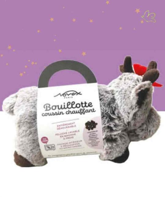 Bouillotte Peluche Coussin Chauffant LAPIN déhoussable micro-ondes l'Officina Paris