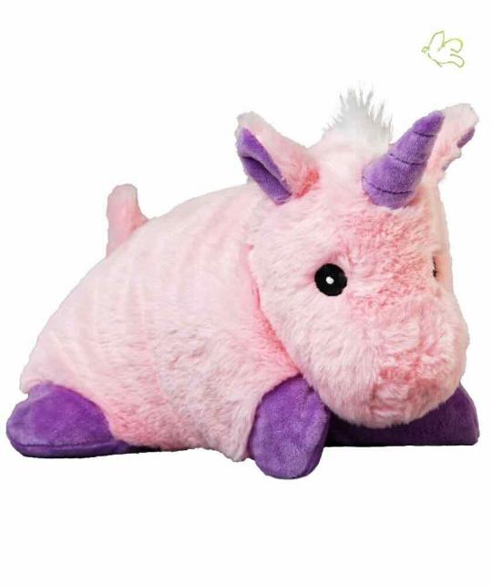 Bouillotte Peluche Coussin Chauffant LICORNE rose déhoussable micro-ondes l'Officina Paris