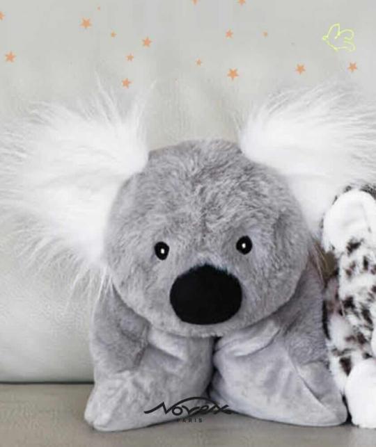 Kuscheltier Wärmekissen - KOALA Bär l'Officina Paris Mikrowelle herausnehmbar waschbar Geschenk Kinder