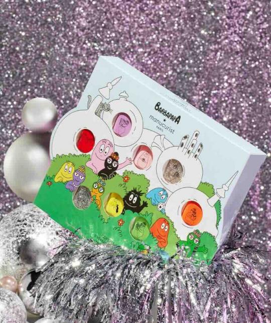 Kids Nail Polishes BARBAPAPA Petite Manucurist Box Family colors