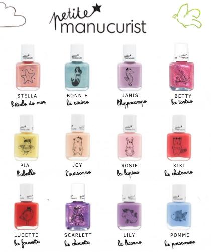 Vernis Enfant à l'eau Petite Manucurist cadeau Coffret Noël trio rose paillettes l'Officina Paris