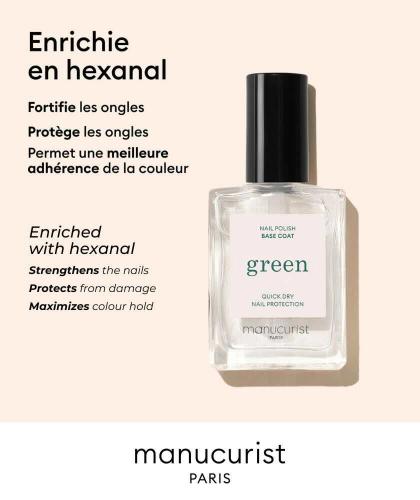 Base coat Manucurist GREEN moisturizing nail care natural manicure