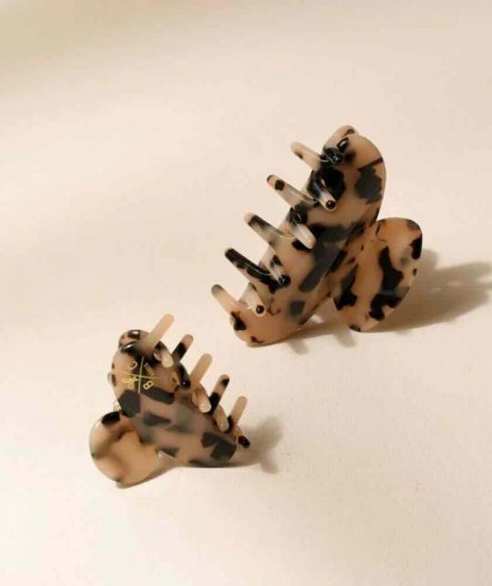 Tortoiseshell Hair Clip BACHCA Paris crab hair accessories l'Officina