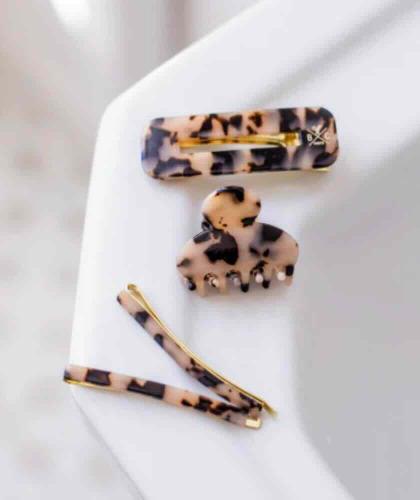 Tortoiseshell Hair Clip BACHCA Paris French style accessories beauty l'Officina