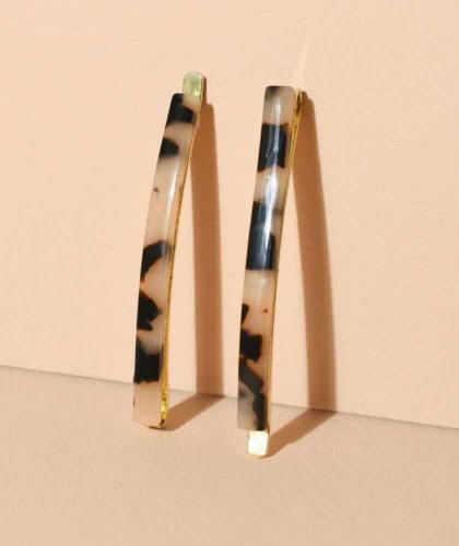 Hair Pins Tortoiseshell accessories BACHCA chic minimalist l'Officina Paris