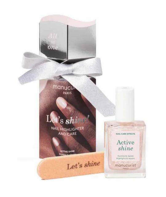 Active Shine Candy Kit Manucurist manicure nail care polish shimmer file healthy glow cracker Holidays gift set Christmas